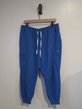FIGS Royal Blue Zamora Jogger Scrub Pants Women's Size XL Petite
